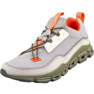 On Running Women's Gray and Orange Athletic Shoes